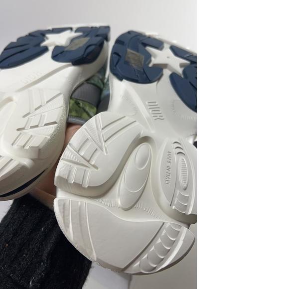 D Wander Shaded Camo Velcro Strappy Blue Slides Sandals E123 - Picture 9 of 12